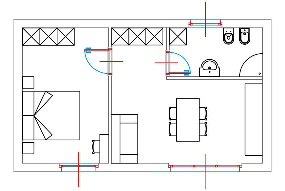 Planimetria Appartamento Ortensia
